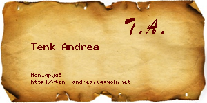 Tenk Andrea névjegykártya
